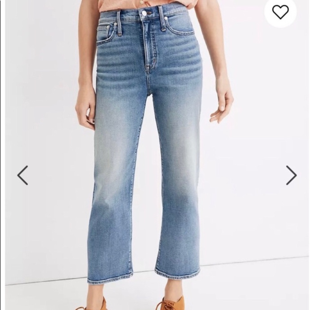Madewell Slim Wide leg jeans in Reggie Wash